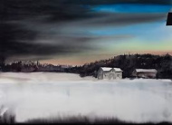 Blått landskap, liten